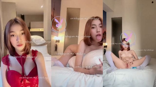 Bokep Indo Konten Omek qcuttiekaye Pake Lingerie Merah